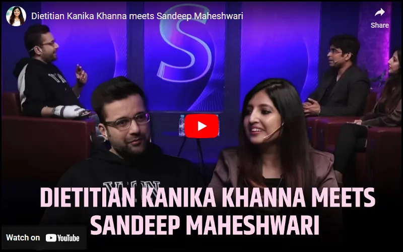 Dietitian Kanika Khanna meets Sandeep Maheshwari